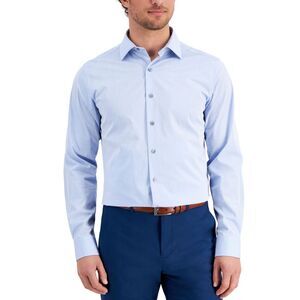 Alfani Mens Slim Fit 2 Way Stretch Performance Dress Shirt